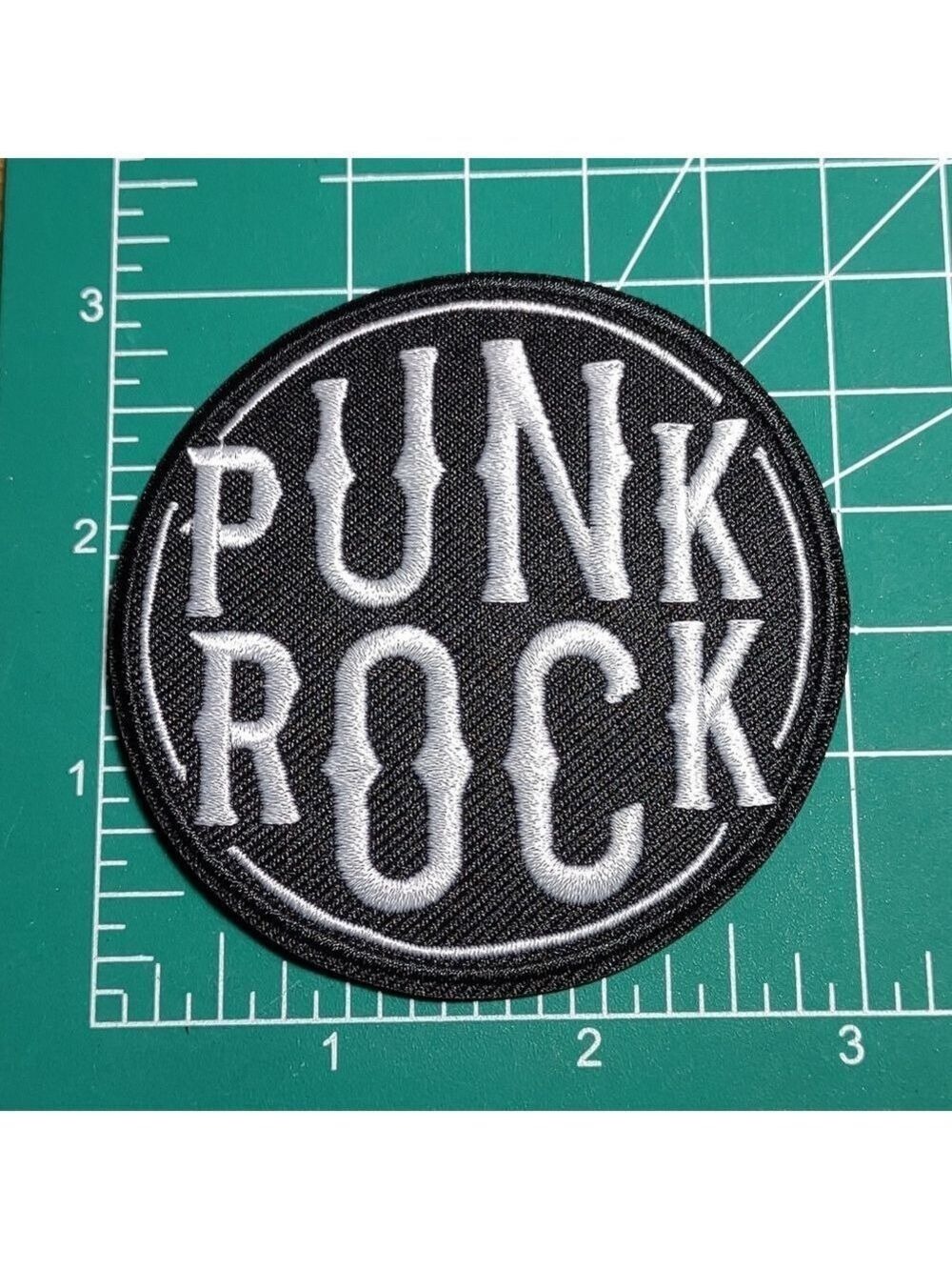🌻 Punk Rock Embroidered Patch